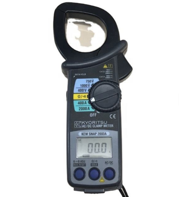 KYORITSU KEW2007R AC-DC Clamp Meter with 600A/1000A Auto-ranging and IP55 Protection