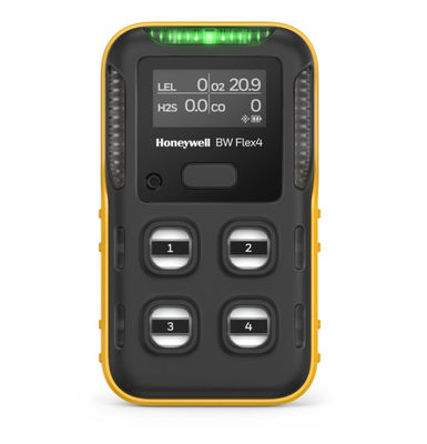 IP66/68 Ingress Protection Gas Detector BW Flex 4 Honeywell H2S CO 02 LEL with Audible Alarm