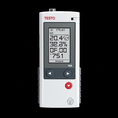 Testo 175 H1 Temperature and Humidity Data Logger with NTC Temperature Sensor and Capacitive Humidity Sensor for Dewpoint Calculation