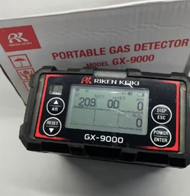 RIKEN KEIKI Portable Multi Gas Detector GX-9000 Series Simultaneous Detection of up to 6 Gases H2 O2 CO H2S CO2 NH