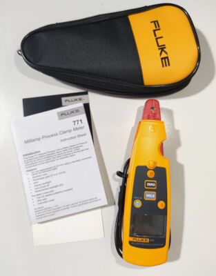 Fluke 771 Milliamp Process Clamp Meter, Detachable Clamp, 0.01 mA Resolution