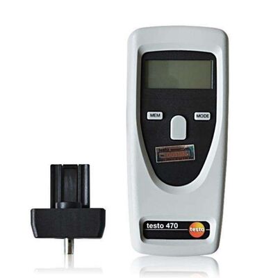Testo 470 High Precision Digital Tachometer Handheld RPM Meter with 0.1 to 19999 rpm Range and ±0.2 Accuracy