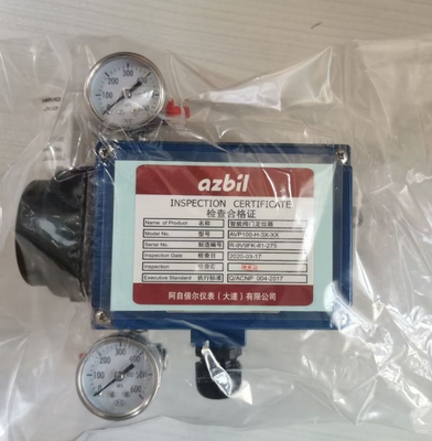 Azbil Smart Valve Positioner AVP Series with 4-20mA Input Signal, Cast Aluminum Stainless Steel 316, and -20°C to +80°C Temperature Range