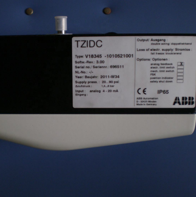 ABB Valve Positioner V18345 Electro Pneumatic Positioner TZIDC 110 TZIDC 120 TZIDC-220