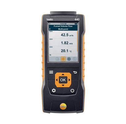 Testo 440 Υψηλής ακρίβειας ευρύ φάσμα Διανοητικός ελεγκτής θερμοκρασίας και υγρασίας Ψηφιακή οθόνη 0.1C/F Ανάλυση 1 έτος